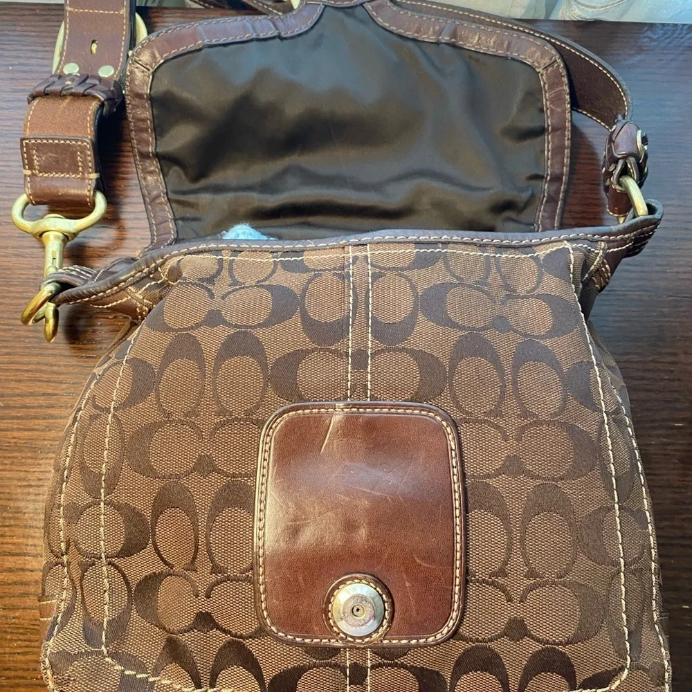 Coach Bleeker Signature Canvas and Leather Shoulder Bag, 11434